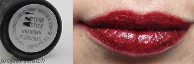 MAC Unknown Pleasures Mattene lip swatch