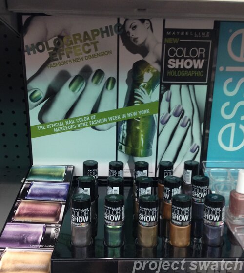 Maybelline Holographic Color Show Polishes Display