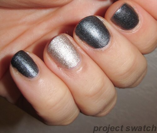 Sally Hansen Black Onyx Go Gold swatch