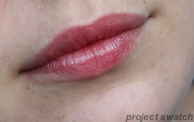 ELF berry lip balm tint swatch-2