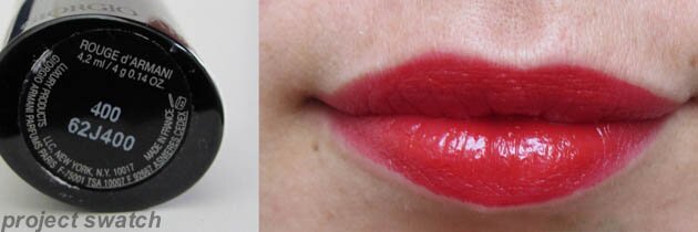 rouge d'armani 400 lip swatch