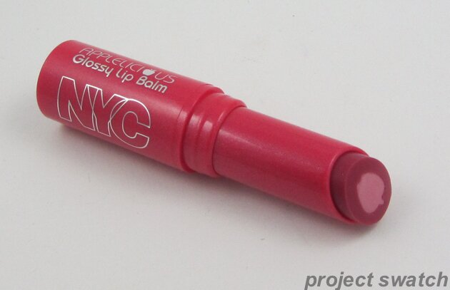 nyc applelicious glossy lip balm apple blossom