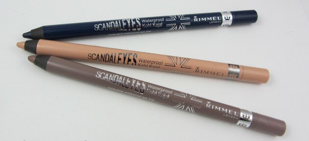 rimmel scandaleyes waterproof kohl eyeliners