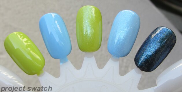 NYC Let's Paint The Town Swatches NYC Apple Fizz Raindrop Shimmer Blast Swatch