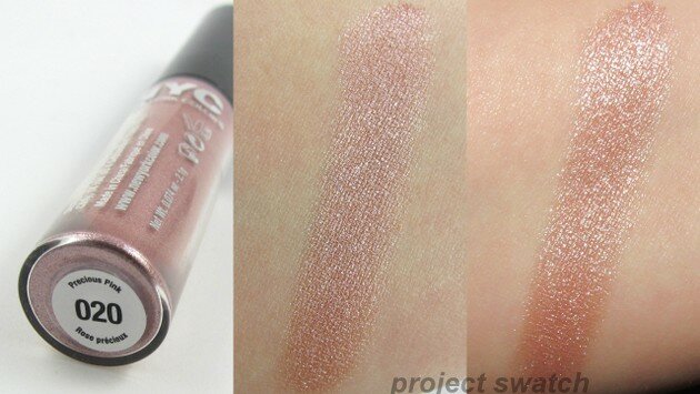 NYC Precious Pink Sparkle Eye Dust Swatch
