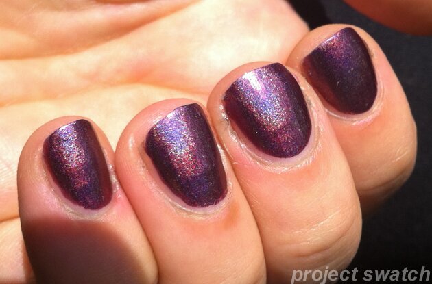 china glaze hologram when stars collide swatch