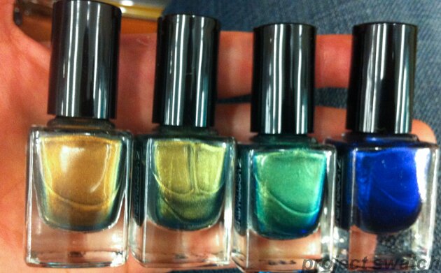 revlon chroma chameleon rose gold gold topaz cobalt