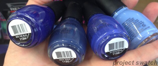 Sinful Colors Sail La Vie Blue Comparison