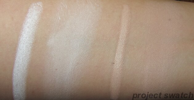 Jordana Eyeshadow Pencil Swatches - Eternal White - Continuous Almond