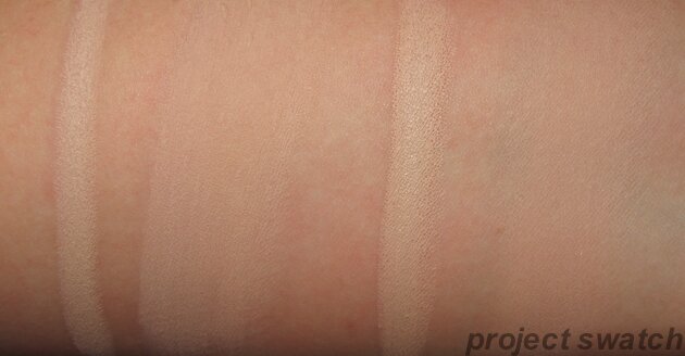 Milani Almond Cream Jordana Continuous Almond Eyeshadow Pencil comparison swatches