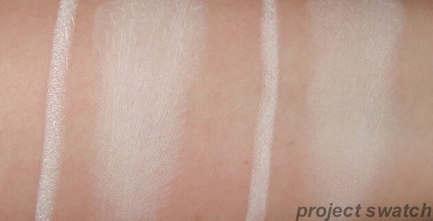 NYX Milk Jordana Eternal White Eyeshadow Pencil comparison swatches