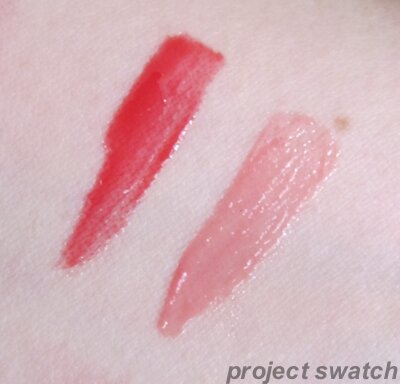 ELF Merry Cherry // Dragonfruit Glossy Gloss swatches