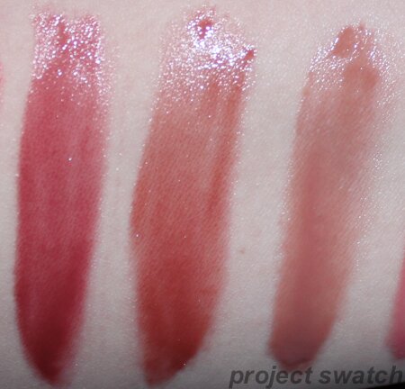 Maybelline Color Elixir Comparison Swatches - Intoxicating Spice - Charming Cocoa - Almond Aura